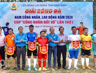 Công ty In Nhân Dân Bình Định tham gia Giải bóng đá nam công nhân, lao động năm 2024