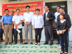 Công ty In Nhân Dân Bình Định hỗ trợ đồng bào lũ lụt